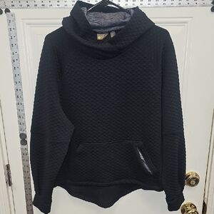 Zella, Dark, Quilted, Hoodie, Yoga, Running, Gym, Relax, Cozy, Travel, Casual